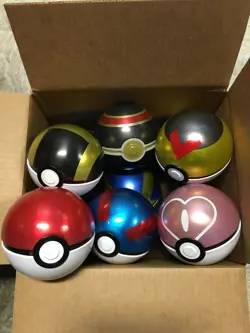 Pokemon Poke ball TCG Tins - Collectors Decoration Empty Tin - You Pick - Image 1