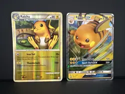 Raichu Lot HGSS Crimson Invasion Evolutions GX Promo Holo Pokemon TCG - Image 2