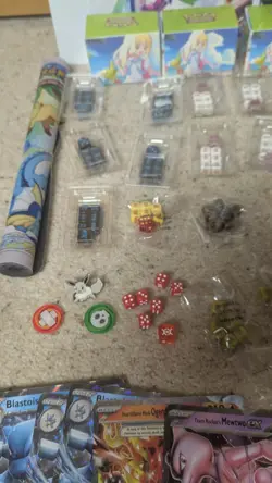 Pokemon TCG Card Sleeves Dice Playmat Deck Boxes Accessories Lot - Image 2