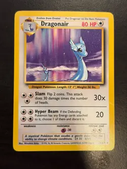 Dragonair 18/102 Base Set Vintage Pokemon Card 1999 WOTC Non-Holo Rare - Image 1