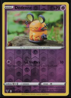Dedenne 077/185 Pokemon Vivid Voltage Common Near Mint Reverse Holo - Image 1