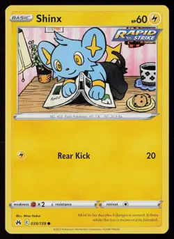 Shinx 039/159 Pokemon Crown Zenith Common Lightly Played - Image 1