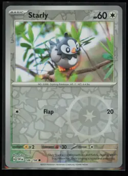 Starly 148/198 Pokemon Scarlet & Violet Common Near Mint Reverse Holo - Image 1