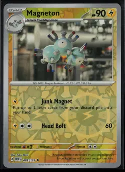 Magneton 082/165 Pokemon 151 Uncommon Near Mint Reverse Holo Card - Image 1