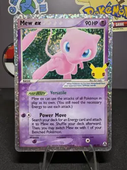Mew ex 88/92 Holo - Celebrations 25th Anniversary Pokemon Card NM - Image 1
