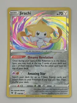 Jirachi 119/185 Vivid Voltage Amazing Rare Pokemon Card NM - Image 1