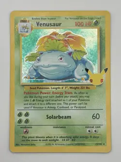 Venusaur 15/102 Celebrations Rare Pokemon Card NM - Image 1