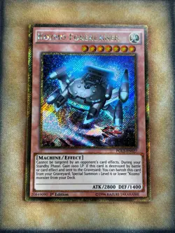 Yugioh Kozmo Forerunner PGL3-EN027 Gold Secret Rare 1st Ed MISPRINT NO EYE NM - Image 1