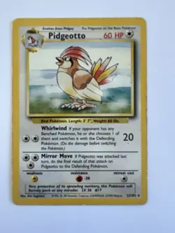 Pokemon TCG Pidgeotto Base Set 22/102 Regular - Image 1