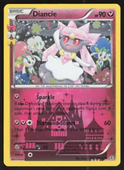 Diancie RC22/RC32 Uncommon Generations Pokemon Lightly Played - Image 1
