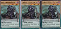 3x DRAGON HORN HUNTER - YUGIOH - DUEA-ENSP1 Limited Ultra Sneak Promo - Image 1