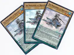 3x SEA DRAGOONS OF DRACONIA CROS-ENSP1 Ultra rare YUGIOH CROSSED SOULS x 3 - Image 1