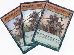 3x SAMURAI CAVALRY OF REPTIER DOCS-ENSP1 YUGIOH LIMITED EDITION x 3 - Image 1