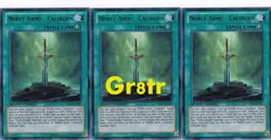 3x NOBLE ARMS - CALIBURN - CBLZ-ENSP1 Limited Edition promo YUGIOH Cosmo Blazer - Image 1