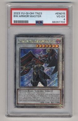 Yu-Gi-Oh Blackwing Armor Master PSA 4 TN23-EN014 1st Ed Tin 2023 Dueling Heroes - Image 1