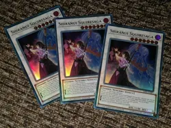 3x SHIRANUI SQUIRESAGA - YUGIOH - SAST-ENSP1 Limited Ultra Rare Sneak Promo - Image 1