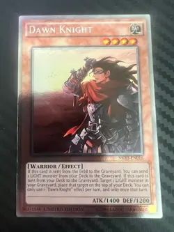 Yugioh Dawn Knight NKRT-EN016 Platinum Rare Limited Edition NM - Image 1