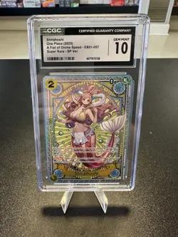 One Piece CCG Shirahoshi SP EB01-057 CGC 10 OP11 Card Foil Graded - Image 1