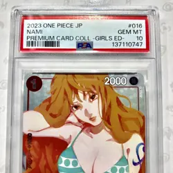 Nami OP01-016 PSA 10 Premium Card Girls Edition First Print One Piece Promo - Image 2