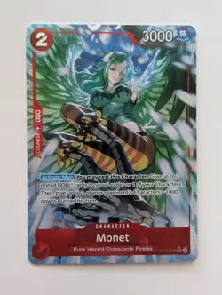 ONE PIECE Card Game Monet OP10-016 SR Parallel / Alt Art Foil Near Mint - Image 1