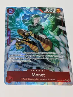 ONE PIECE Card Game Monet OP10-016 SR Parallel / Alt Art Foil Near Mint - Image 2