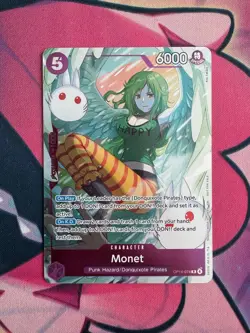 Monet (Dash Pack) OP14-074 Rare The Azure Sea's Seven One Piece Near Mint - Image 1