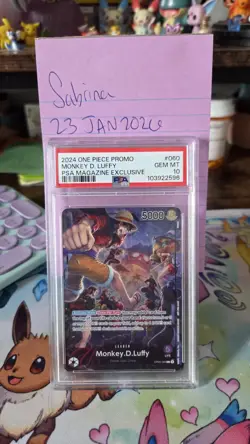 2024 ONE PIECE PROMO PSA MAGAZINE EXCLUSIVE #060 MONKEY D. LUFFY PSA 10 W/ZINE - Image 1