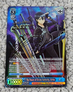 Weiss Schwarz SAO 10th Anniversary Kirito SAO/S100-077 SP SP Signed Gold Foil - Image 1