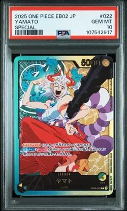 Yamato L Leader OP06-022 One Piece Card PSA 10 Japanese Series 25th - Image 1