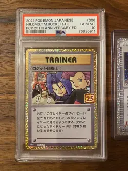 Psa 10 Rocket Team 25th Promo Rocket Gang Executive Card Collectible - Image 2