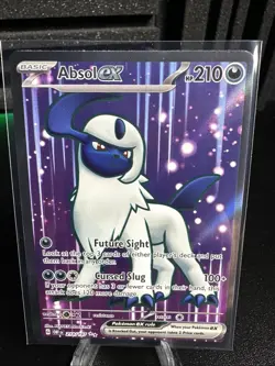Pokemon TCG Absol EX Sv03: Obsidian Flames Holo Ultra Rare Card 214/197 - Image 1