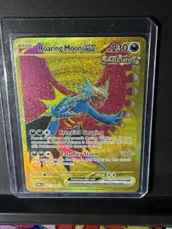 Pokemon TCG Roaring Moon EX Paradox Rift Holo Hyper Rare Card 262/182 Mint NM - Image 1