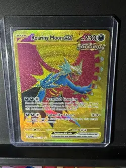 Pokemon TCG Roaring Moon EX Paradox Rift Holo Hyper Rare Card 262/182 Mint NM - Image 3