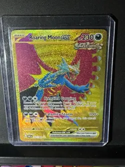 Pokemon TCG Roaring Moon EX Paradox Rift Holo Hyper Rare Card 262/182 Mint NM - Image 4