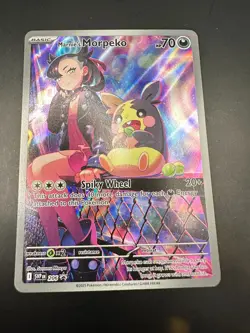 Pokemon Card Marnie's Morpeko SVP 206 Illustration Rare Battle Deck Promo - Image 1