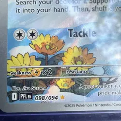Pokemon TCG Piplup 098/094 Illustration Rare 70 HP Basic Water English 2025 - Image 5