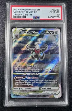 Pokemon Darkrai VSTAR Crown Zenith Galarian Gallery GG50/GG70 PSA 10 GEM MINT - Image 1
