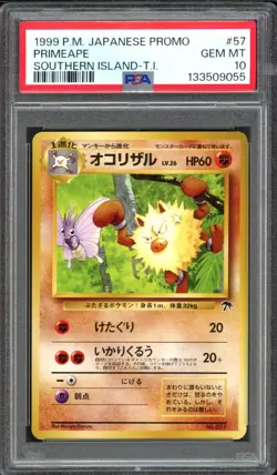 1999 Pokemon Japanese Southern Islands Promo Primeape 57 PSA 10 Gem Mint - Image 1