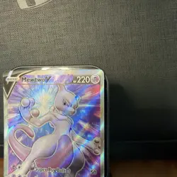 Pokemon Go TCG 2022 Black Star Promo Full Art Holo Mewtwo v SWSH229 - Image 3