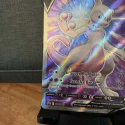 Pokemon Go TCG 2022 Black Star Promo Full Art Holo Mewtwo v SWSH229 - Image 5