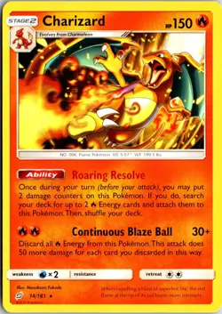 Charizard 14/181 R Team Up Pokemon NM/M - Image 1