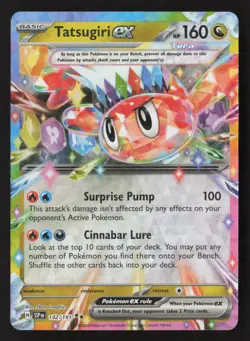 Tatsugiri ex Double Rare Holo SSP 142/191 NM Pokemon TCG - Image 1