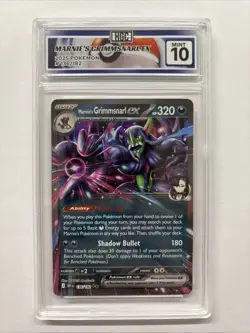 2025 Pokemon Marnie’s Grimmsnarl Ex #136 HGC 10 (sb2) - Image 1