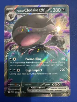 Pokemon Paldean Clodsire ex 94 Double Rare - Journey Together - NM - Image 1