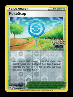 PokeStop Reverse Holo Uncommon Pokemon GO 068/078 NM - Image 1