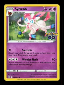 Sylveon Holofoil Holo Rare Pokemon GO 035/078 NM - Image 1