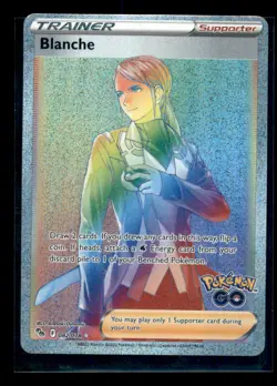 Blanche (Secret) Holofoil Secret Rare Pokemon GO 082/078 NM - Image 1