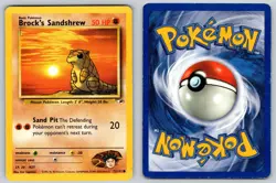 Brock's Sandshrew 72/132 Unlimited Common Gym Heroes Pokemon Heavily Played - Image 3