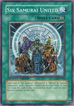 4x Lightly Played Six Samurai United - GLD2-EN042 - Common - Limited Edition - Y - Image 1