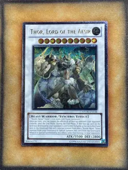 Yugioh Thor, Lord of the Aesir STOR-EN038 Ultimate Rare NM - Image 1